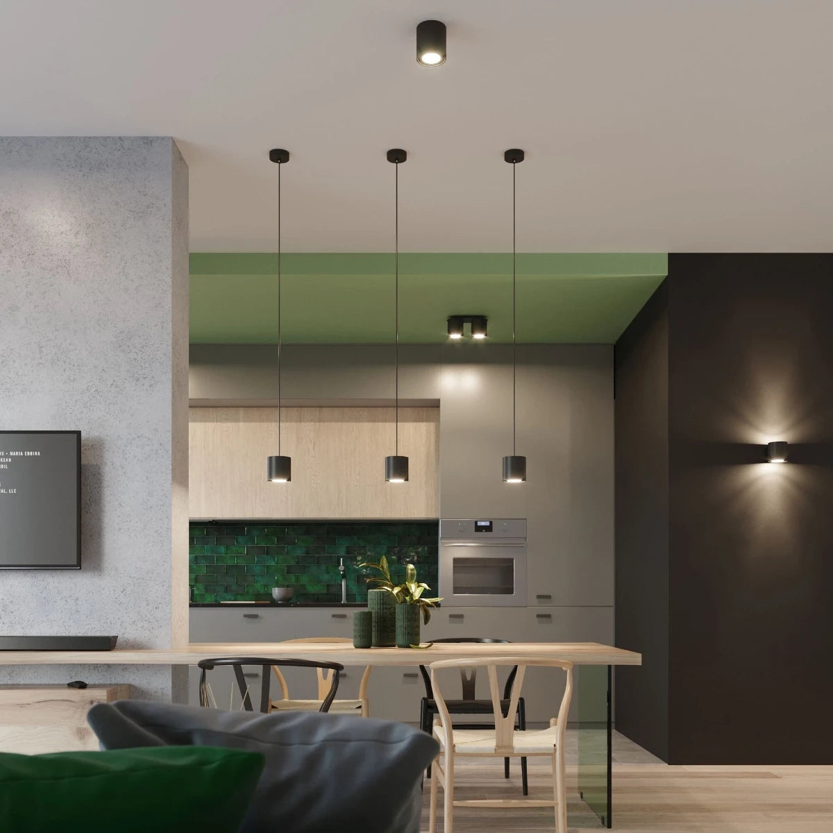 Zyro 2 | 2-spot round ceiling light | white or black