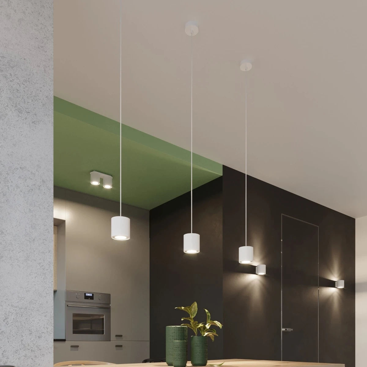 Zyro 2 | 2-spot round ceiling light | white or black