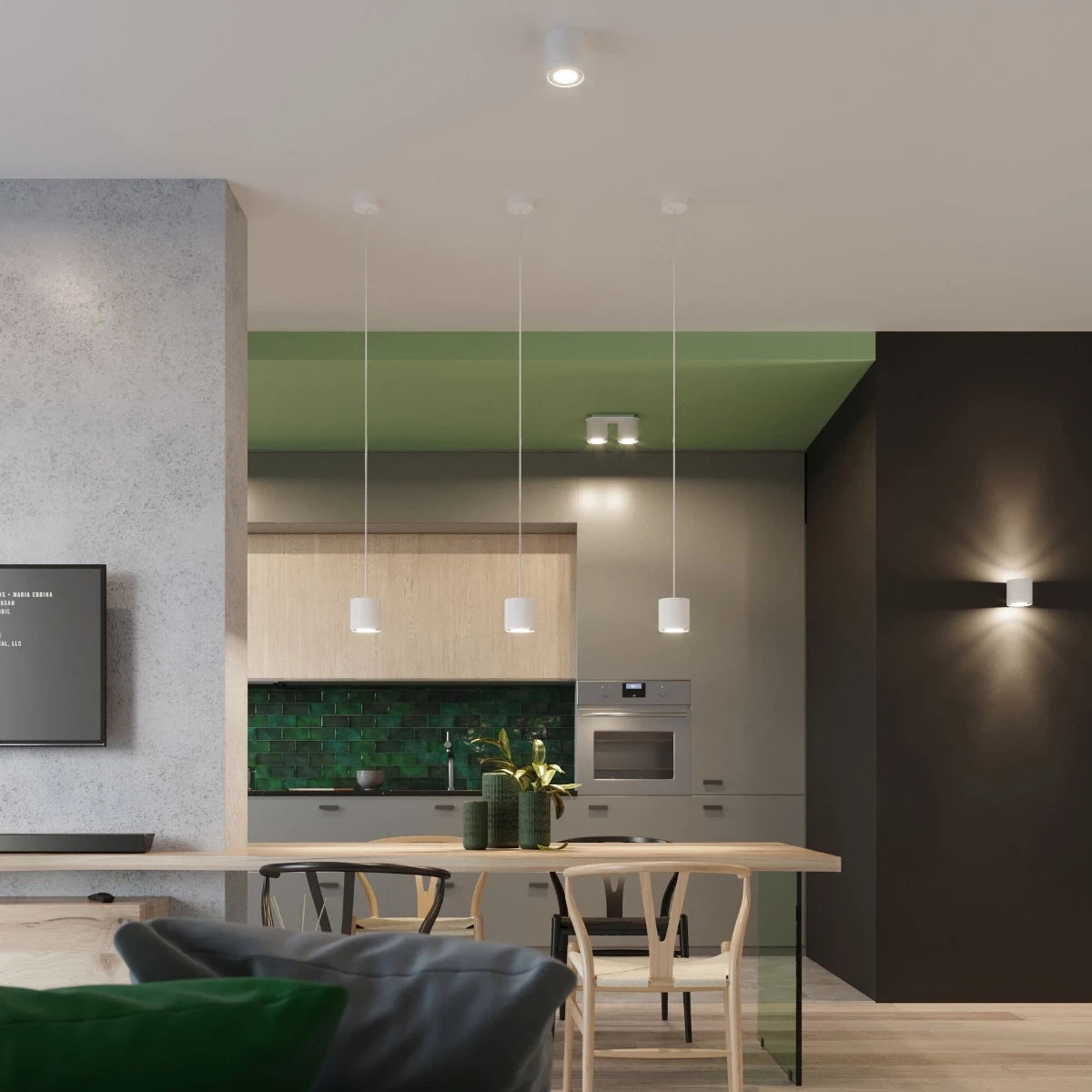 Zyro 2 | 2-spot round ceiling light | white or black