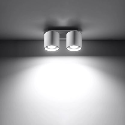 Zyro 2 | 2-spot round ceiling light | white or black