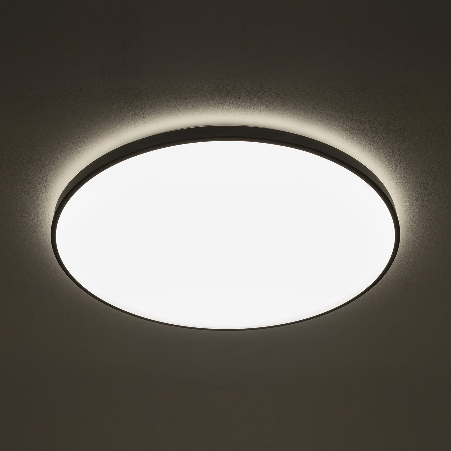 AGNES ROUND LED PRO zwart plafondlamp detail
