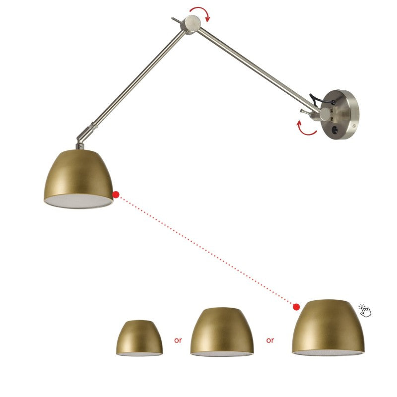 Azzardo ADAM wandlamp