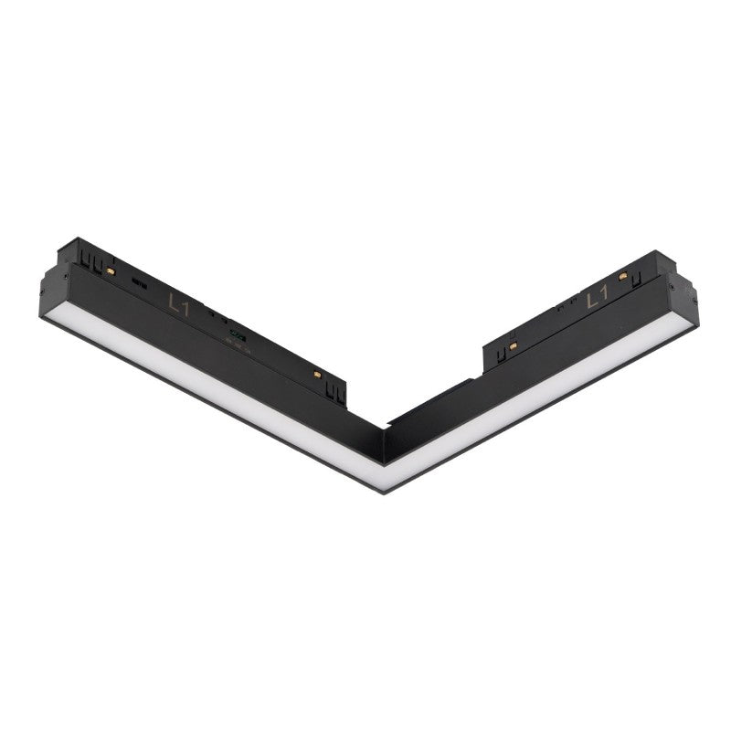 SAGA 2LINE CORNER A CCT SWITCH DIM | Lištový bodový reflektor | ALFA Magnetic 48V | 24W | černý