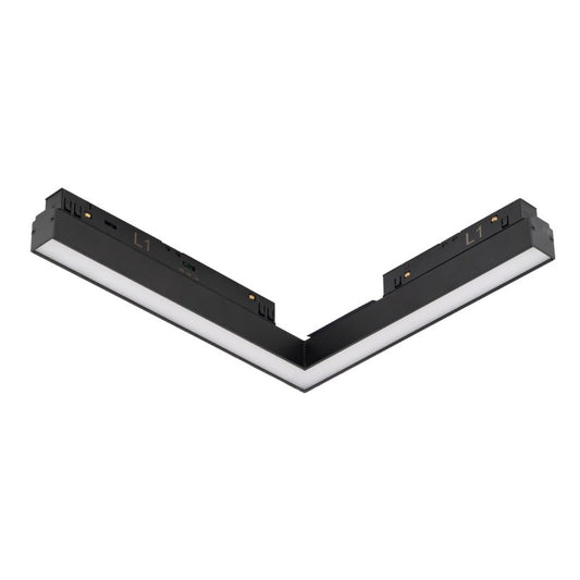 SAGA 2LINE CORNER A CCT SWITCH DIM | Railspot | ALFA Magnetic 48V | 24W | zwart
