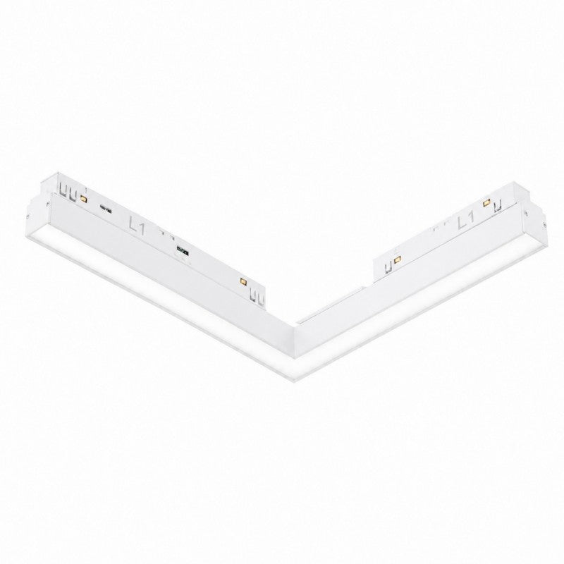 SAGA 2LINE CORNER A CCT SWITCH DIMM | Bodové svítidlo na lištu | ALFA Magnetic 48V | 24W | bílá