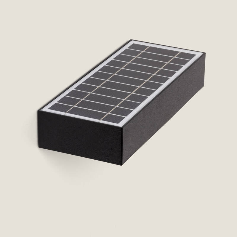 Karlaro solar wandlamp zwart zonnepaneel