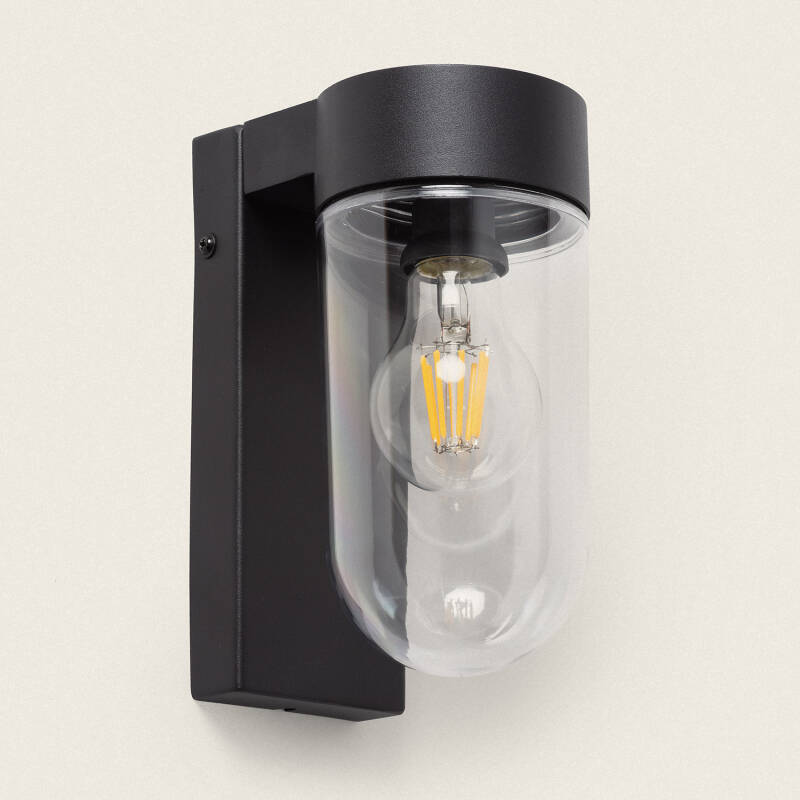 Enzivo solar buitenwandlamp zwart aluminium