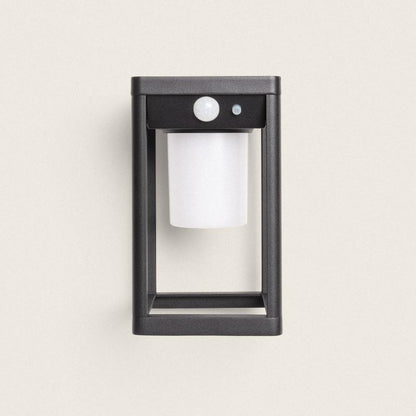 Devharo solar wandlamp aluminium detail
