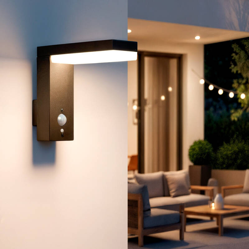 Goravo solar wandlamp sfeerbeeld