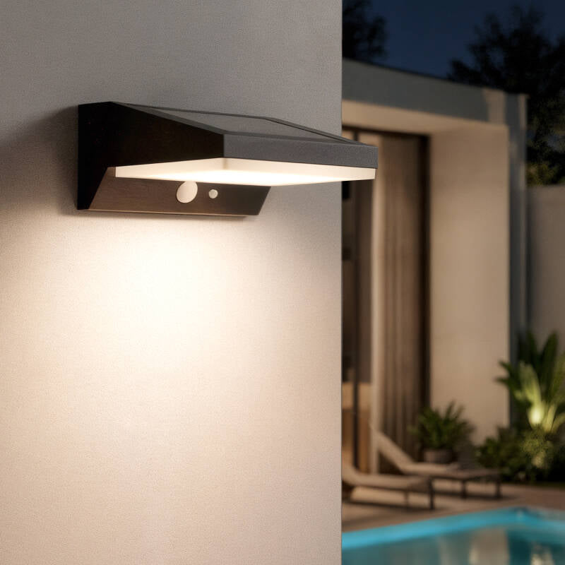 Ivarano solar wandlamp sfeerbeeld