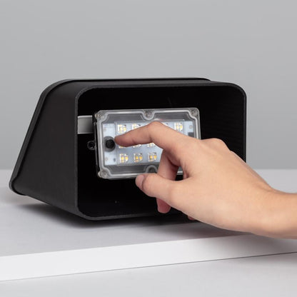 Namibaro solar wandlamp detailfoto