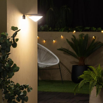 Tucsano solar wandlamp zonnepaneel detail