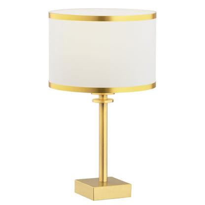 Abbano tafellamp Crème-goud