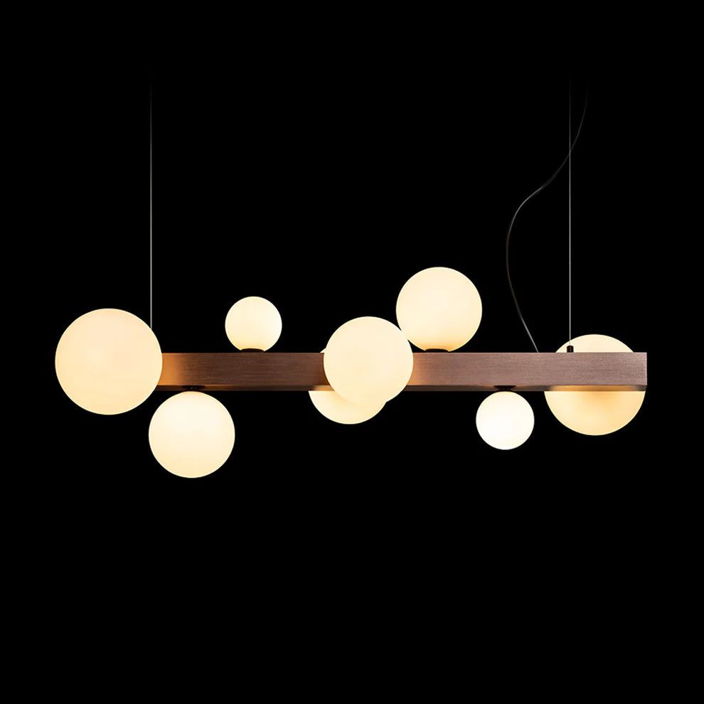 AUREA Hanglamp Design hout en bollen