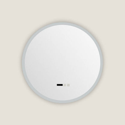 LED spiegel retro rond 60 cm CCT zij-aanzicht