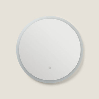 LED spiegel rond 60 cm anticondens zij-aanzicht