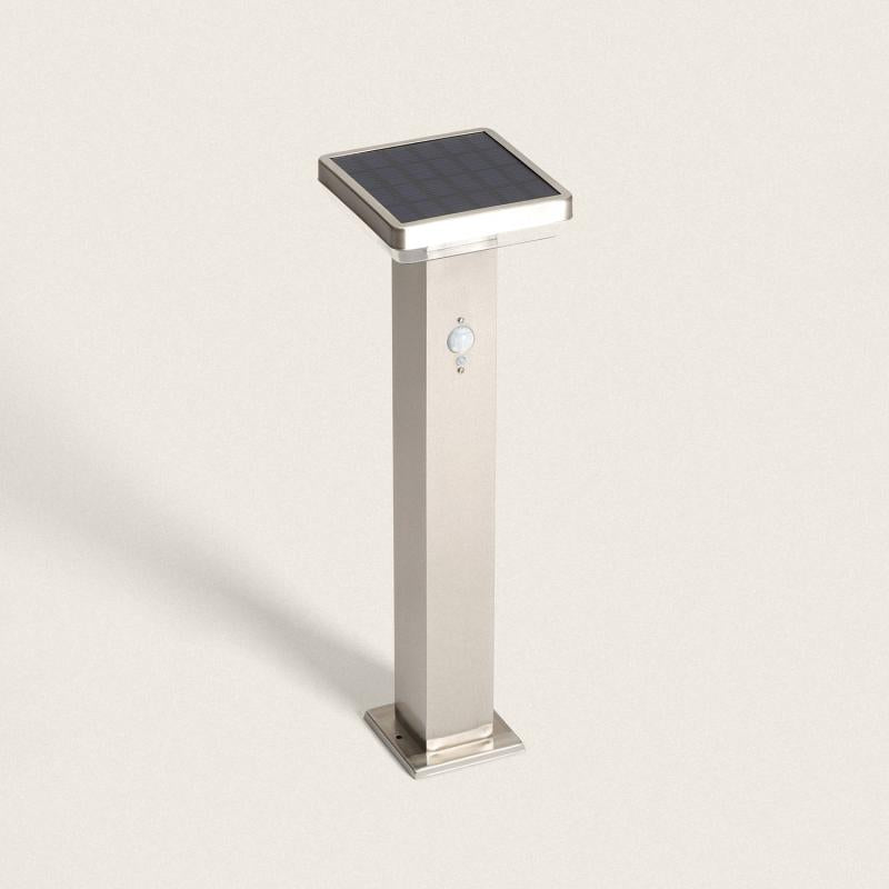 Bartano solar baken vierkant RVS 50 cm