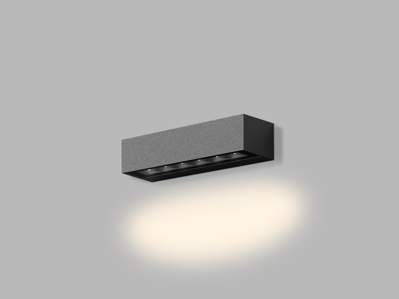 LED2 BENO 1 antraciet rechthoekige buitenwandlamp IP65