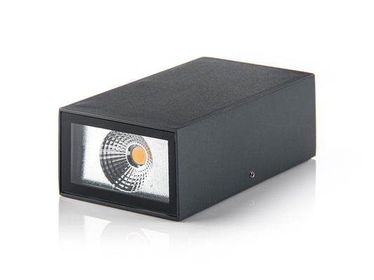 LED2 BLOCK antraciet verticale buitenwandlamp up & down IP54