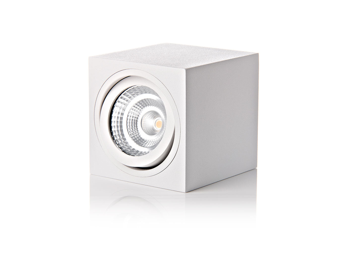 LED2 BOX opbouw plafondspot wit zijaanzicht