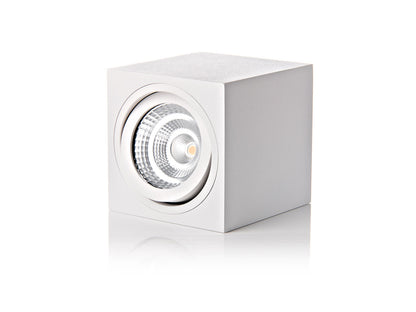 LED2 BOX opbouw plafondspot wit zijaanzicht