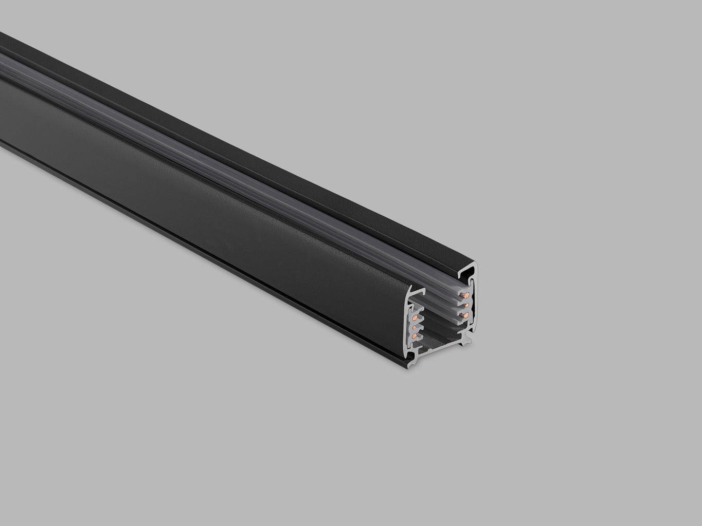 ECO TRACK 3-fase rail 230V zwart DALI