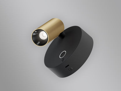 LED2 ELFY USB zwart-goud detail