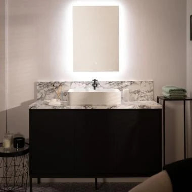 LED badkamerspiegel 68x48 cm touch-dimmer koudwit