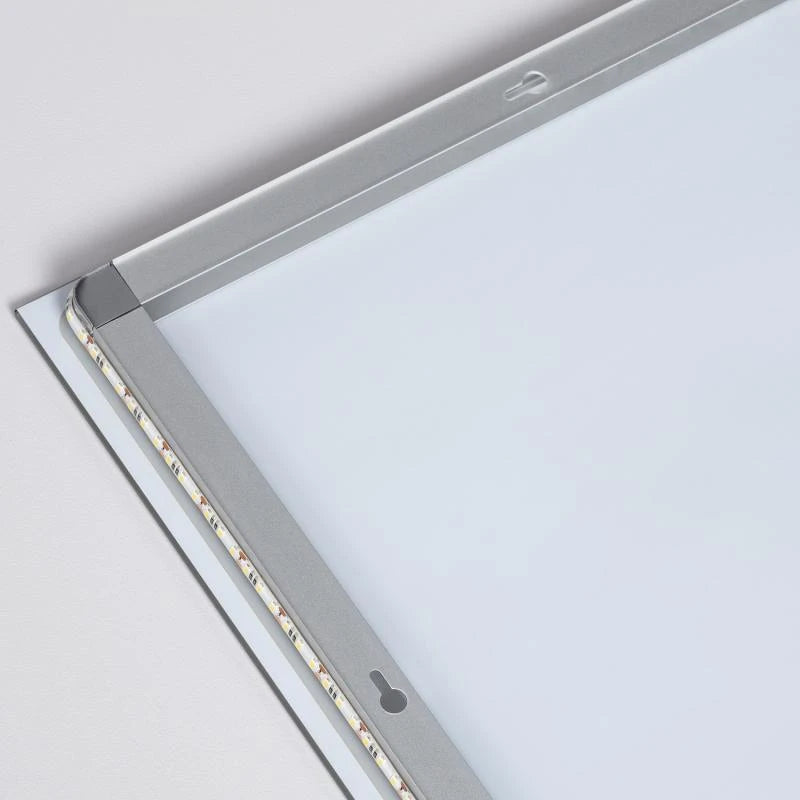 LED badkamerspiegel 68x48 cm dimbaar koudwit licht