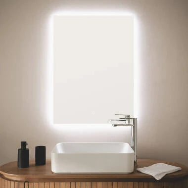 LED badkamerspiegel 78x58 cm touch-dimmer koudwit