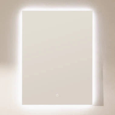 Badkamerspiegel LED 78x58 cm sfeeropname badkamer