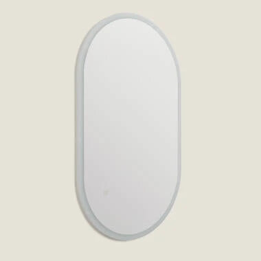 LED badkamerspiegel 100x60 cm CCT instelbaar warm licht aan