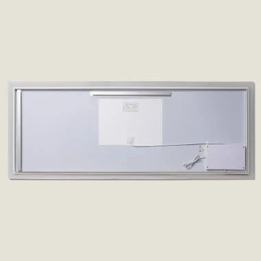 LED badkamerspiegel 150cm breed CCT ingeschakeld