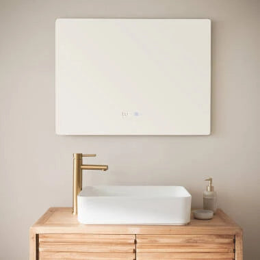 LED badkamerspiegel 60x80 cm CCT sfeeropname badkamer