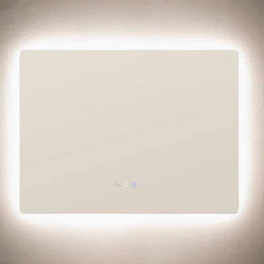 LED spiegel 60x80 cm achtergrondverlichting zij-aanzicht