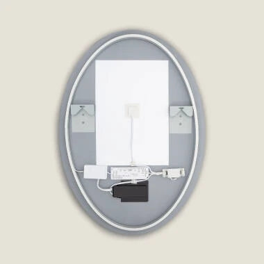 LED badkamerspiegel 70x50 cm ingeschakeld CCT
