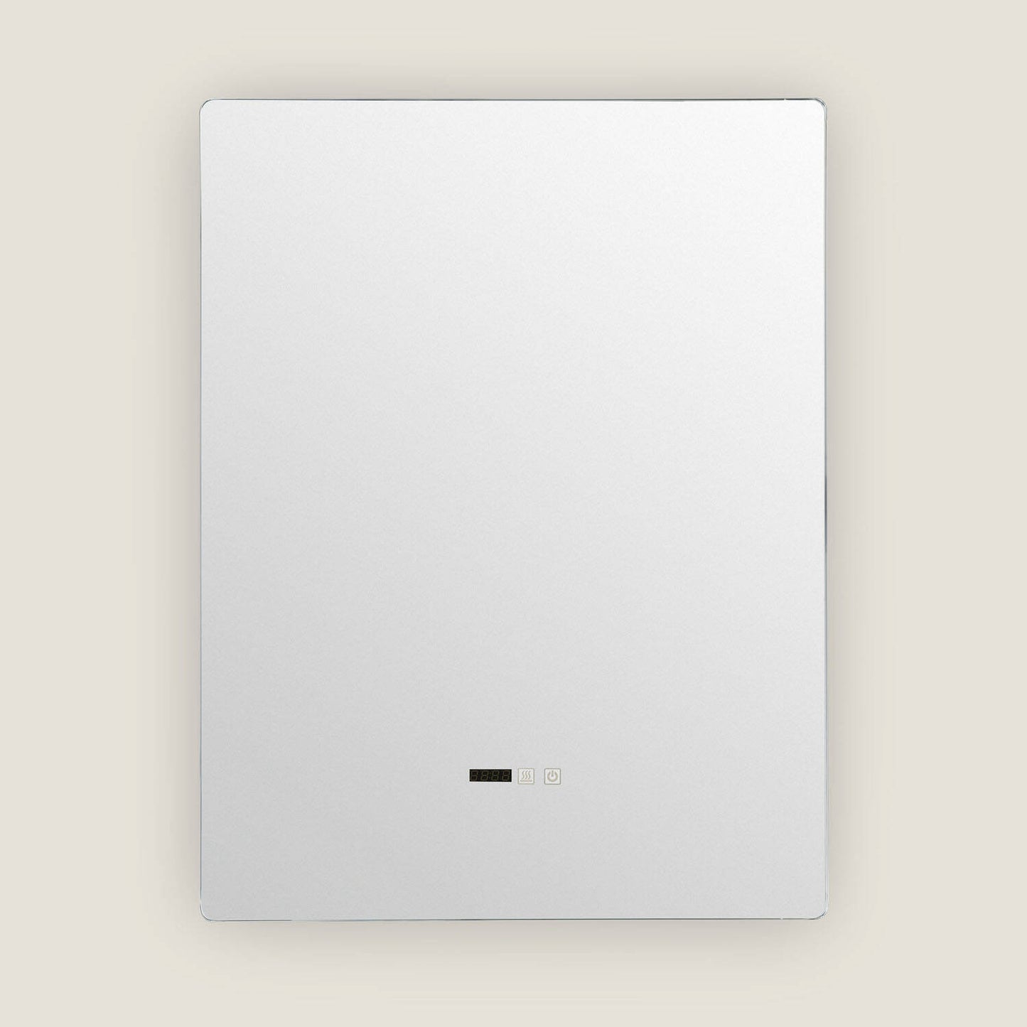 LED badkamerspiegel 80x60 cm vooraanzicht