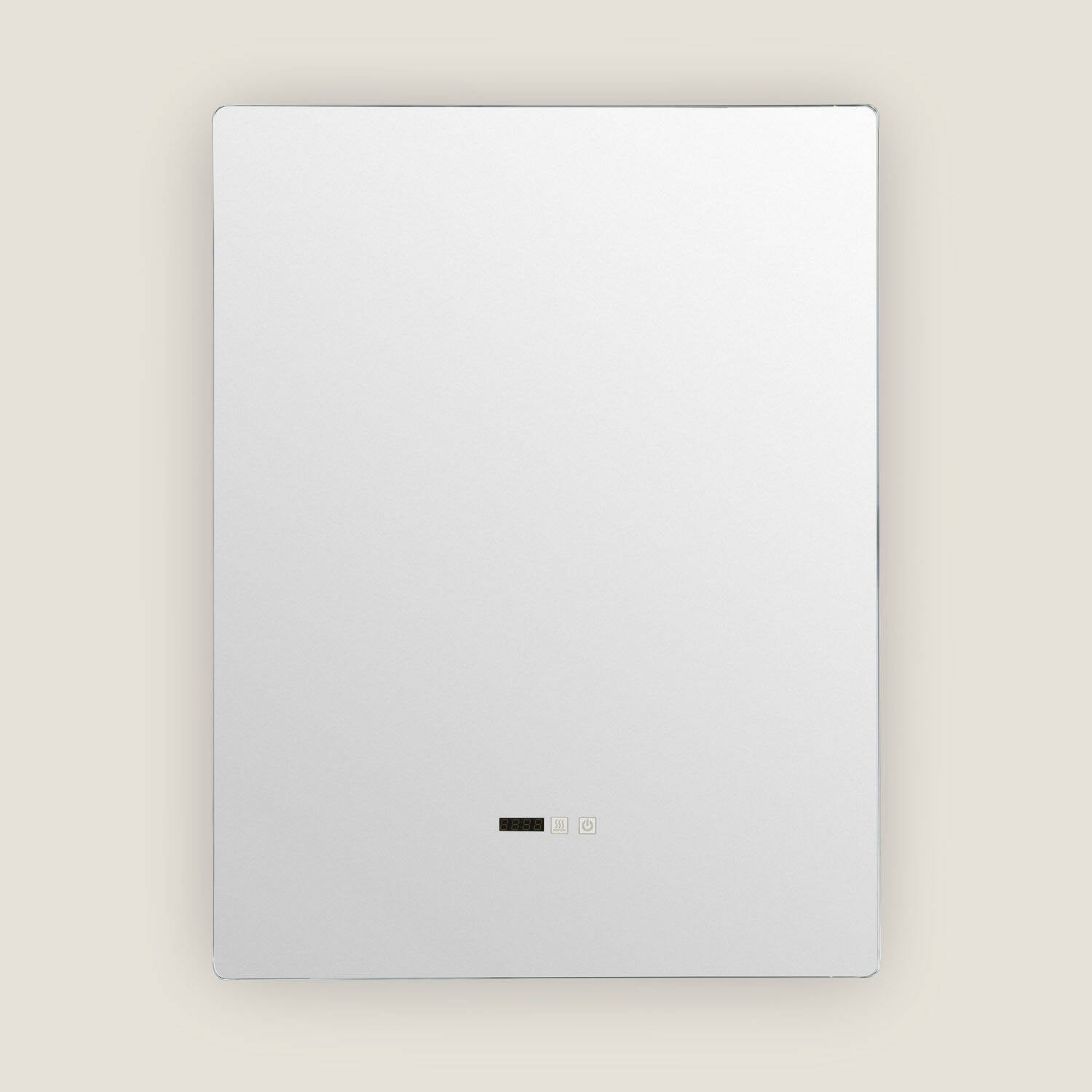 LED badkamerspiegel 80x60 cm vooraanzicht