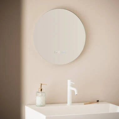 LED spiegel rond 45 cm zij-aanzicht