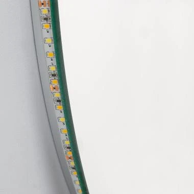 LED badkamerspiegel Ø45 cm CCT ingeschakeld