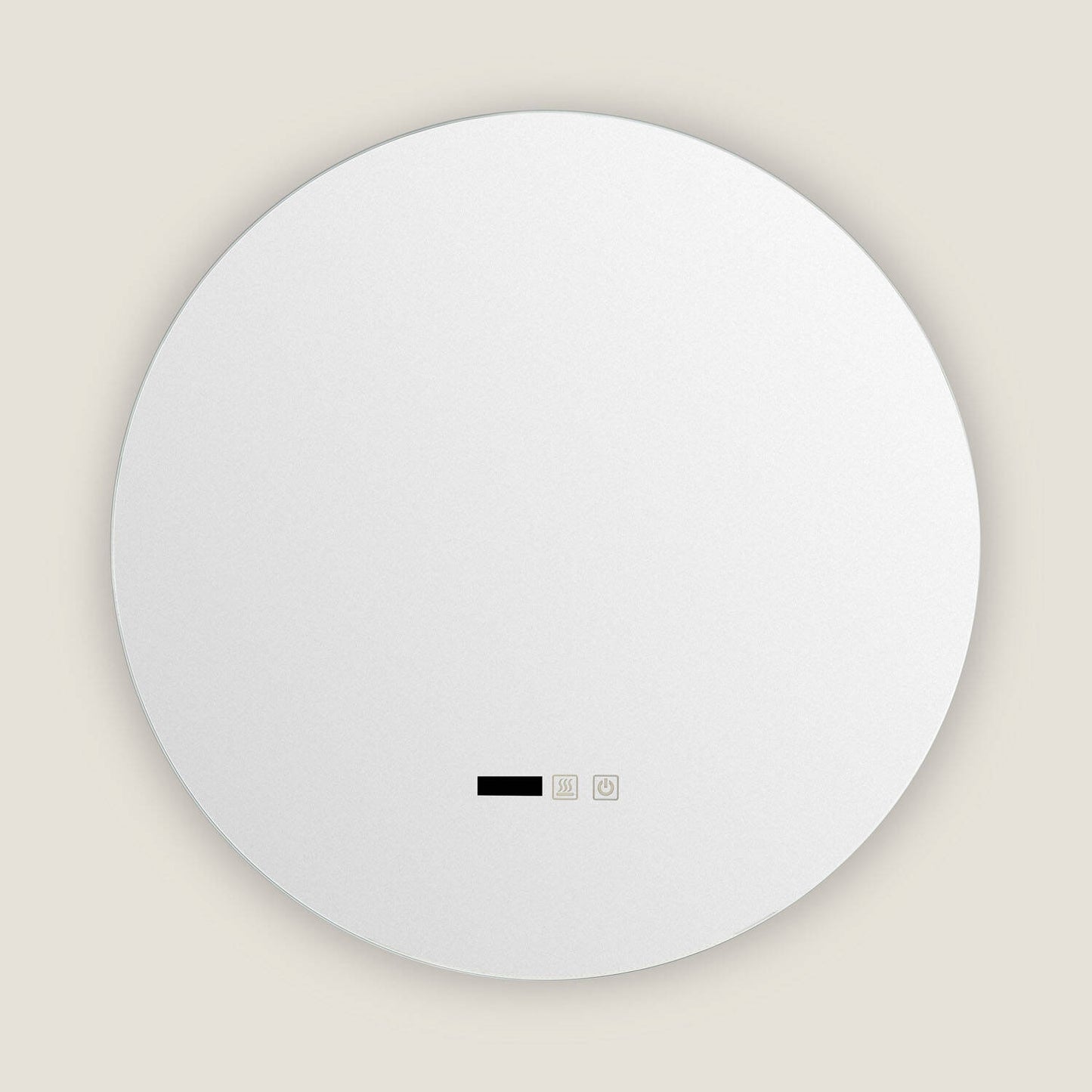 Ronde LED badkamerspiegel Ø60 cm vooraanzicht