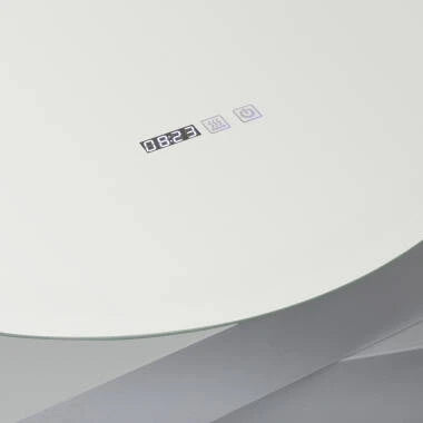 LED spiegel Ø60 cm detail rand verlichting