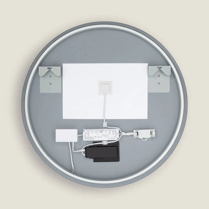 LED spiegel rond 60 cm anticondens ingeschakeld