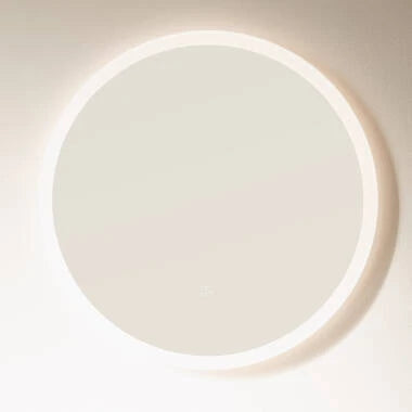 LED spiegel 60 cm anticondens minimalistisch detail