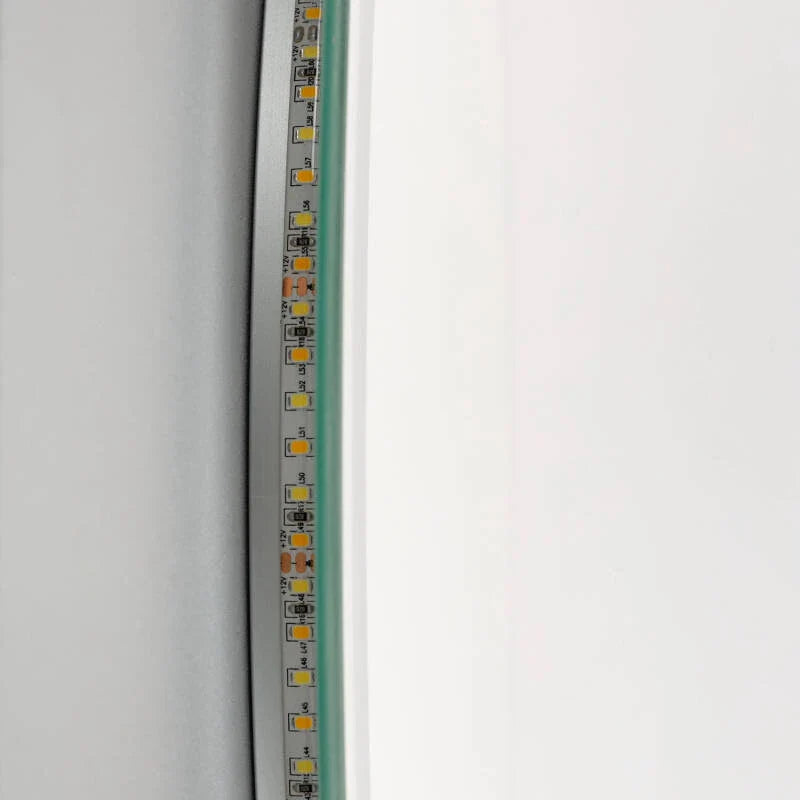 Retro LED spiegel 60 cm CCT instelbaar detail rand