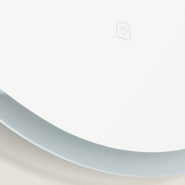 Ronde LED spiegel 60 cm 2700K boven wastafel