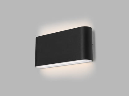 LED2 FLAT II L antraciet up & down wandlamp IP65