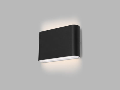 LED2 FLAT II S antraciet up & down wandlamp IP65
