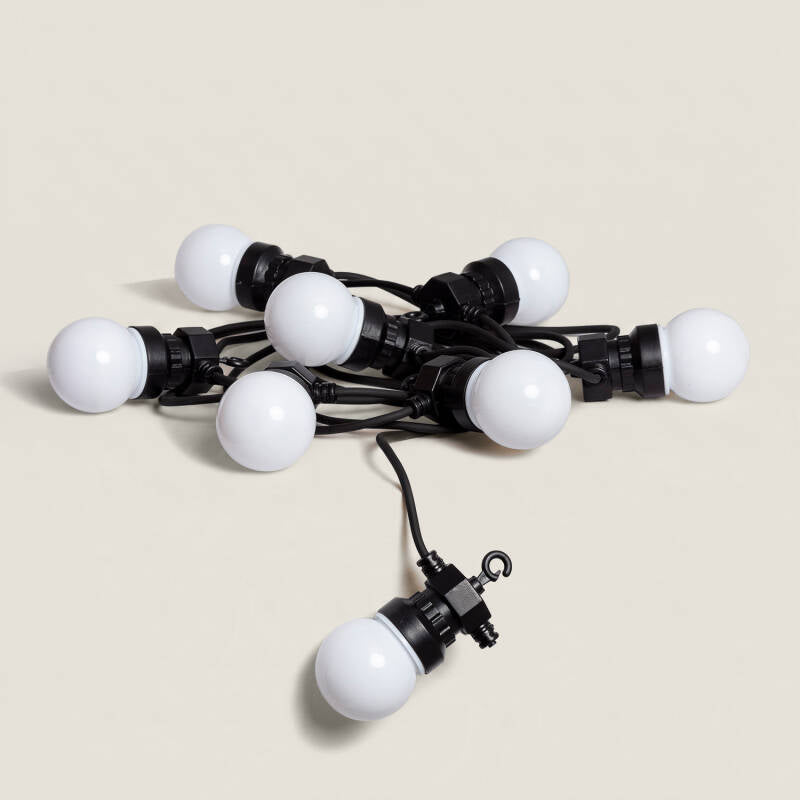 Kuiparo solar lichtslinger met witte bollampen