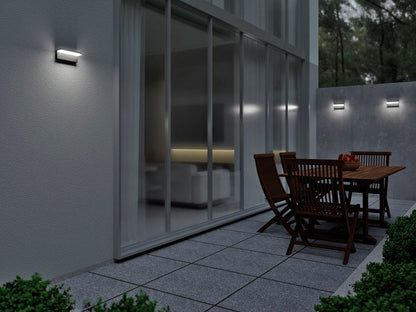 LED2 HUGO II buitenwandlamp toepassing visualisatie